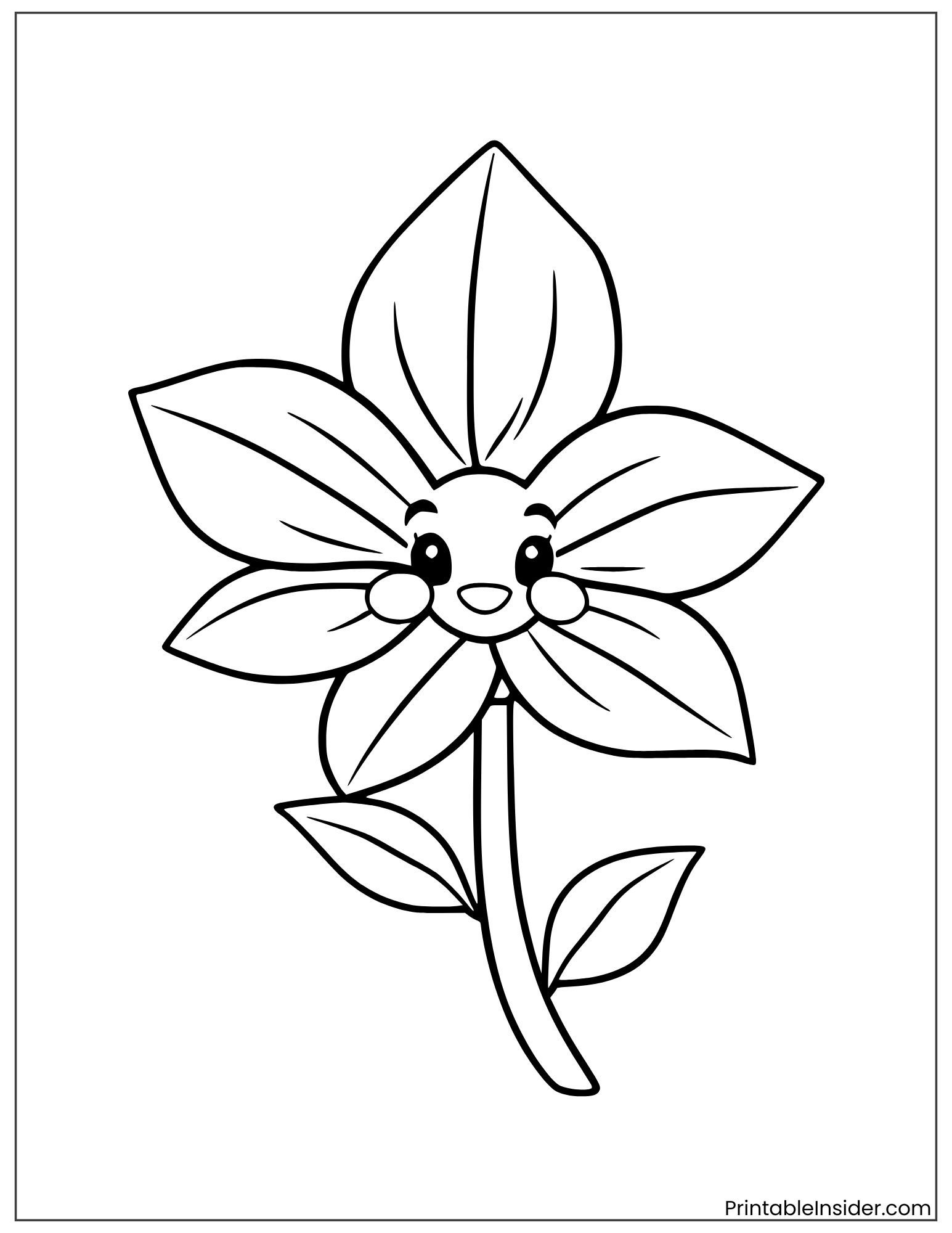 cute tropical flower for kids