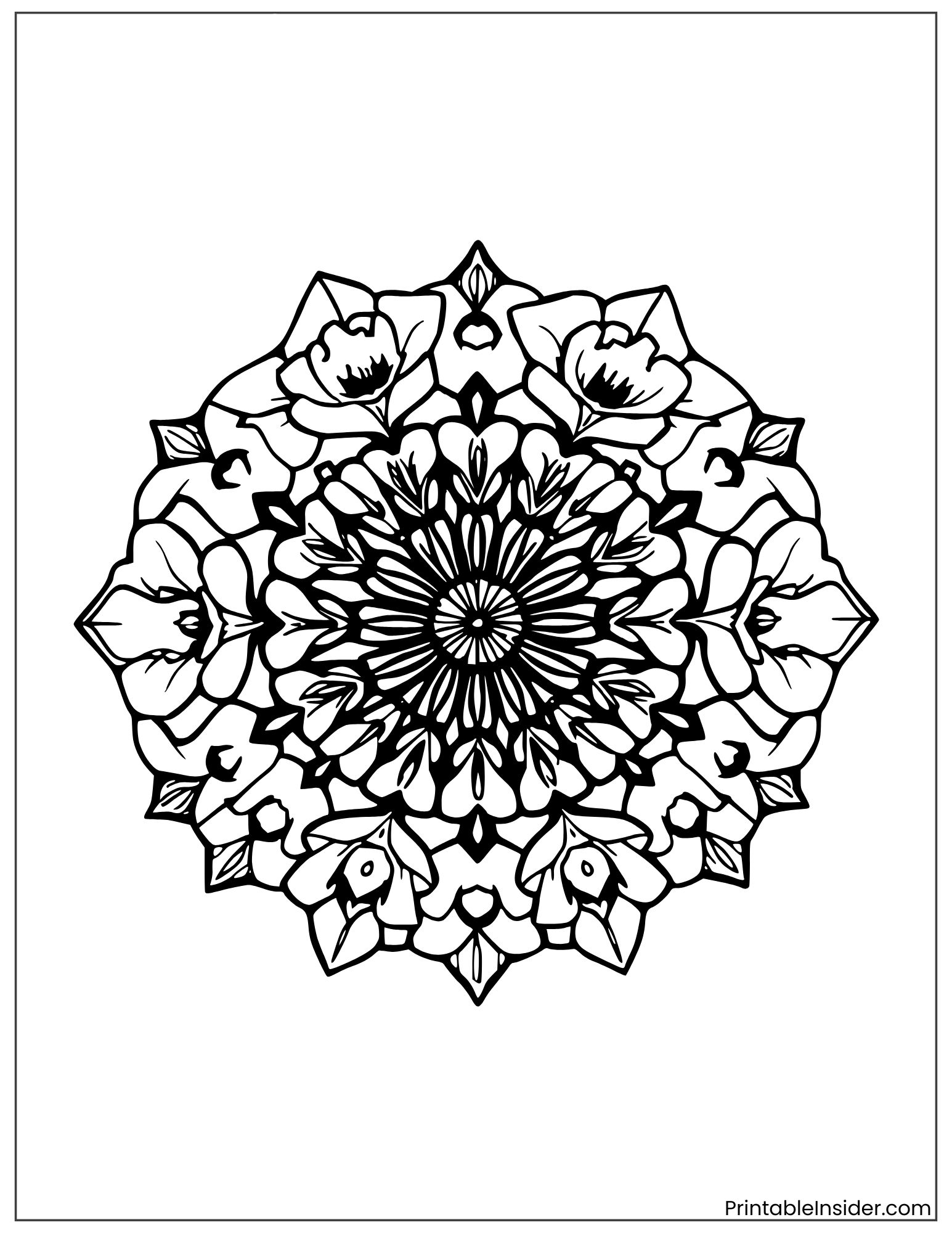 daffodil mandala