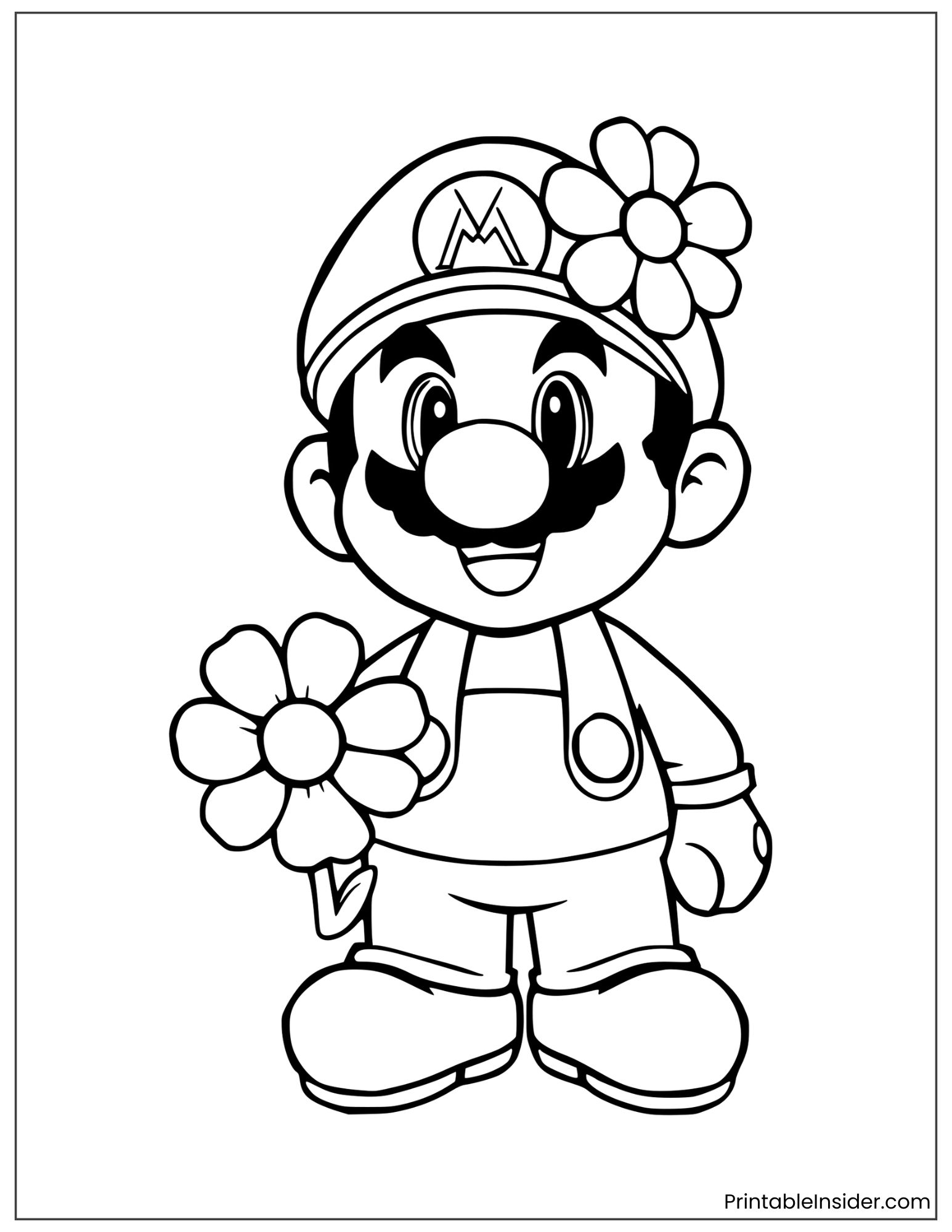 daisy on the paper mario cap