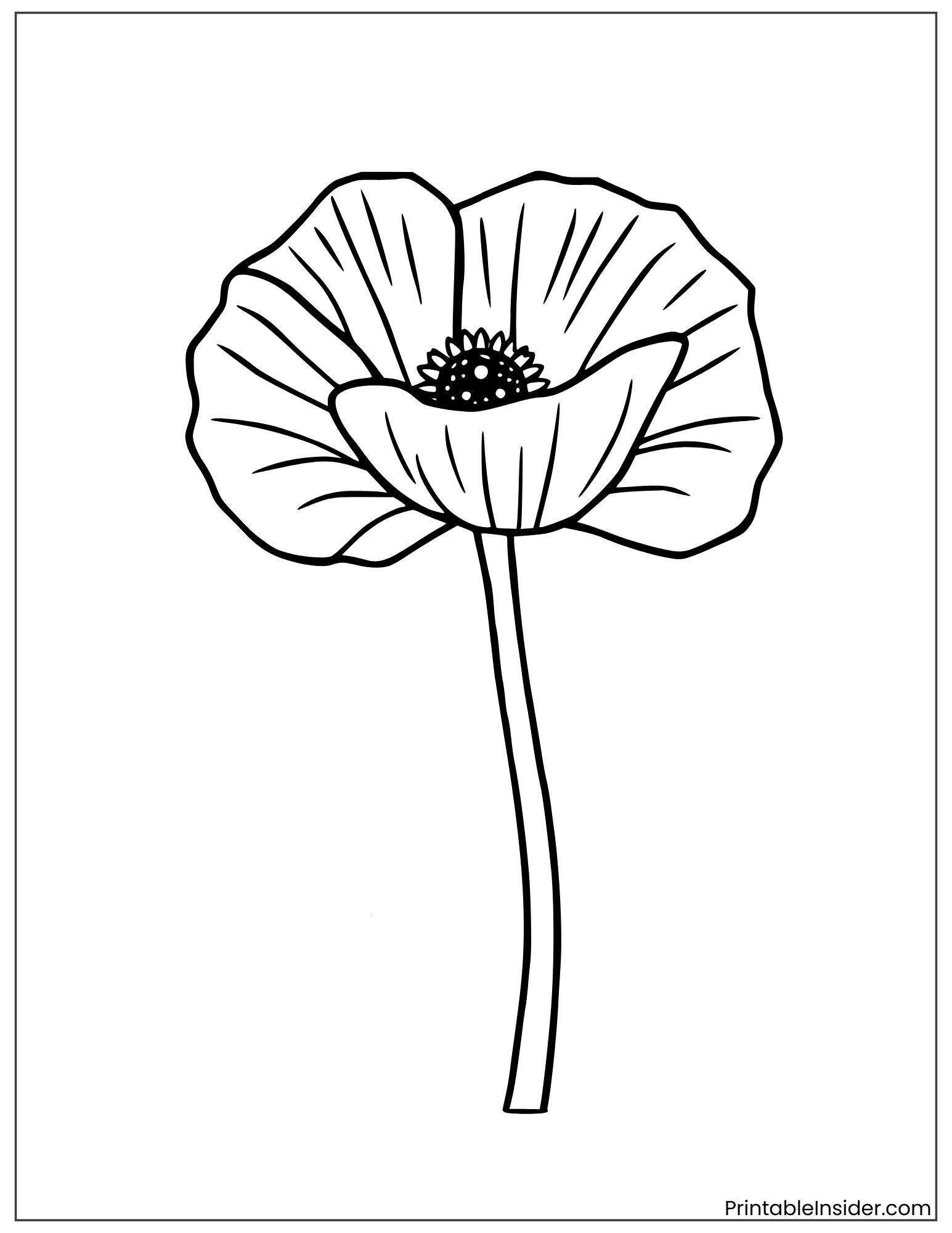 easy poppy flower