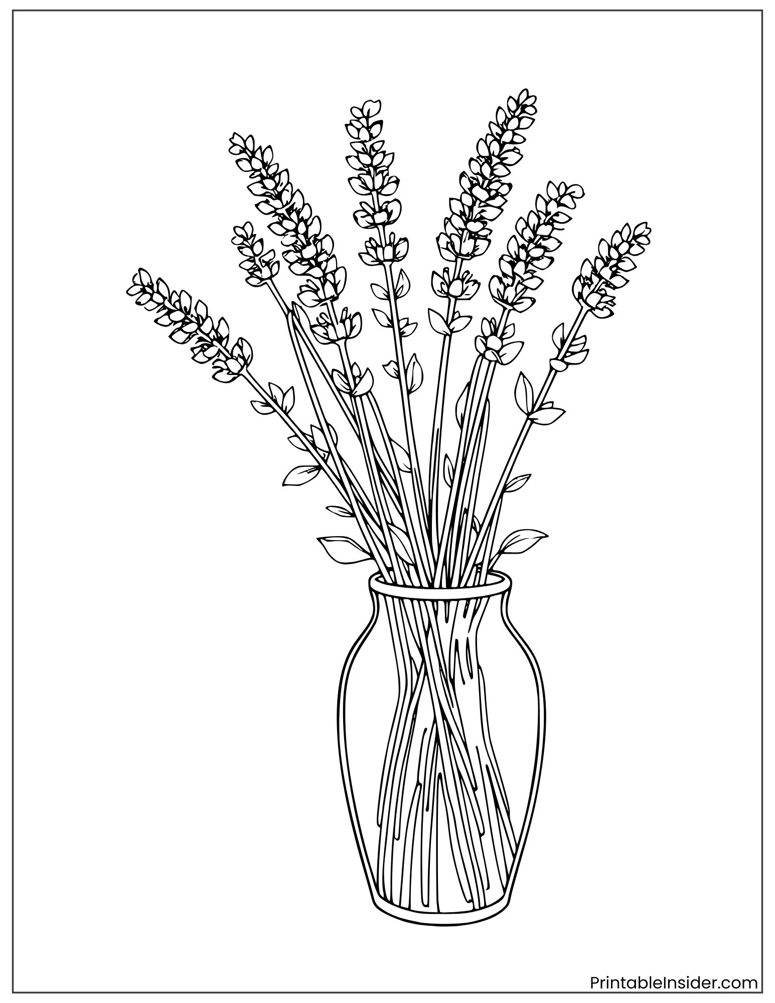 lavender in vase