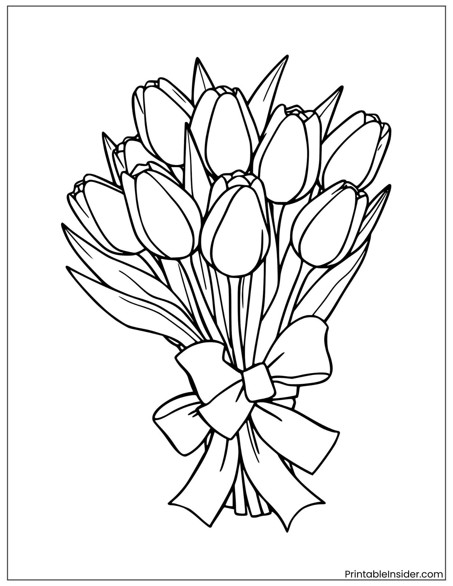 simple tulip bouquet