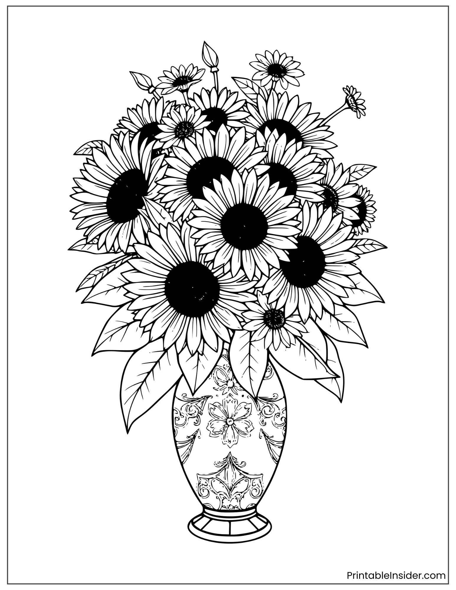 sunflower and daisy floral arrangement